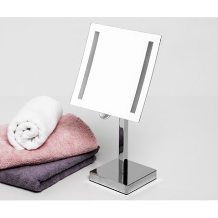 Зеркало с LED-подсветкой, 3-х кратным увеличением WasserKRAFT K-1007