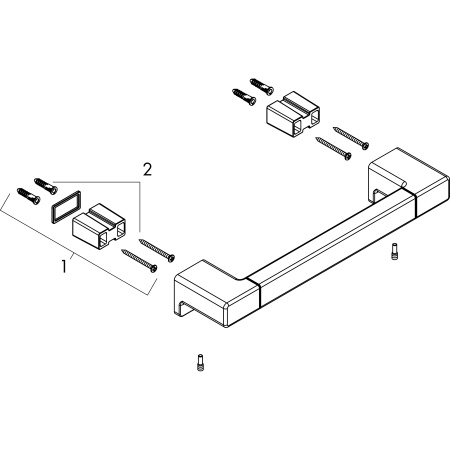 Поручень Hansgrohe AddStoris 41744990 полированное золото
