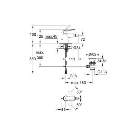 Смеситель для биде Grohe BauEdge 23331 000 (23331000)