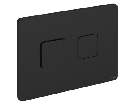 Кнопка Cersanit ACCENTO SQUARE пневматическая пластик черный матовый 63838
