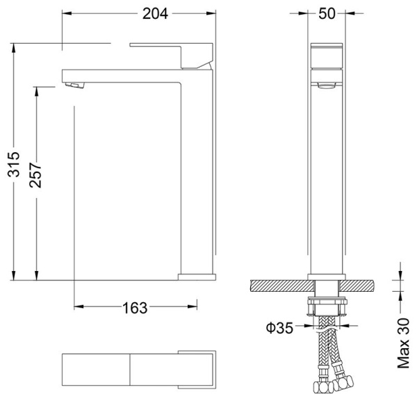 Смеситель для раковины Timo Selene 3061/00F chrome