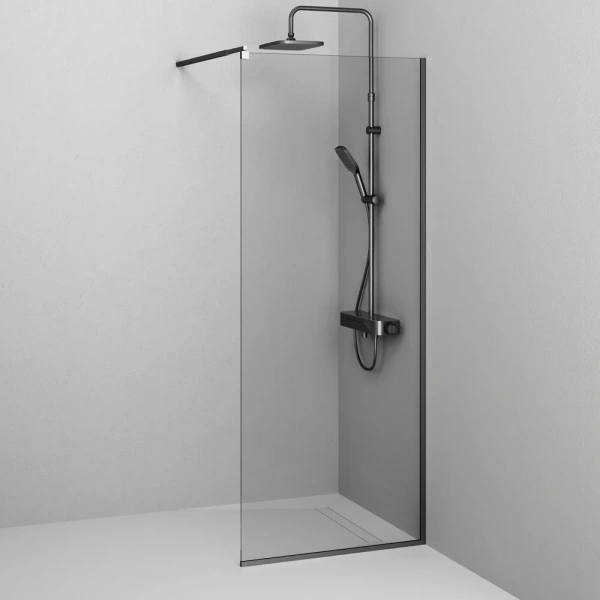 Душевая перегородка 80 см Am.Pm X-Joy W84WI-80-F1-BTE черный