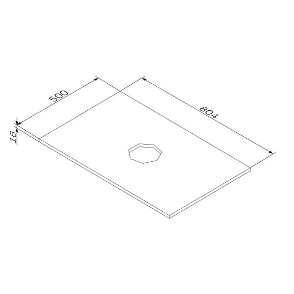 Столешница под раковину 80 см AM.PM Func M8FST0800WM белый матовый