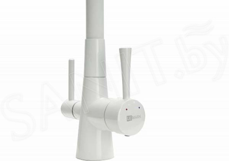 Смеситель для кухни Lemark Comfort с подключением к фильтру с питьевой водой (LM3075C-White)