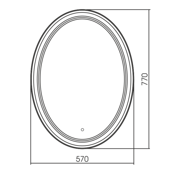 Зеркало (57х77) Silver Mirrors  Vigo LED-00002522