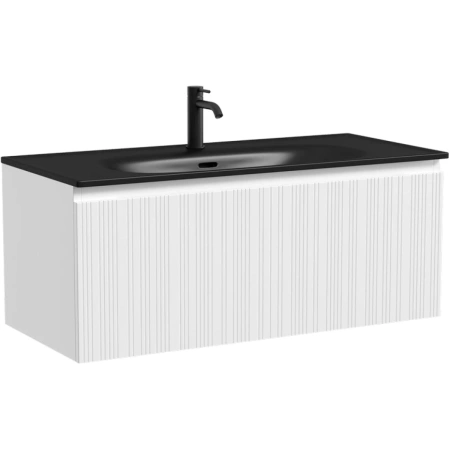Тумба без раковины подвесная Sancos Code CD100W белый глянец