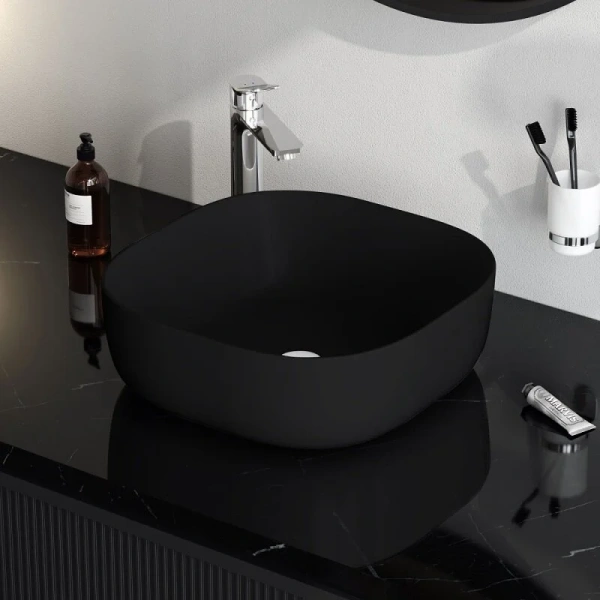 Раковина накладная Am.Pm Func M8FWCC30430BM черный матовый
