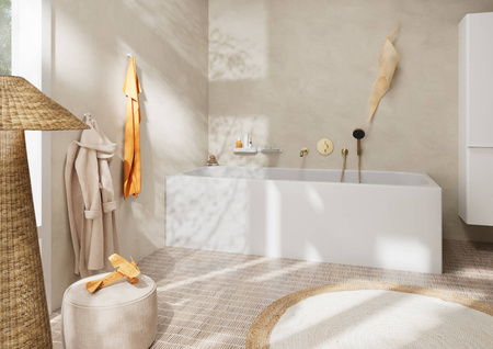 Подключение для душевого шланга Hansgrohe FixFit 26453140 шлифованная бронза