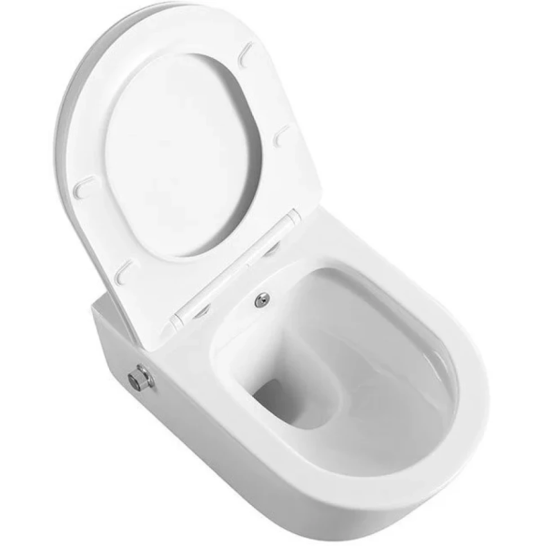 Унитаз подвесной безободковый с функцией биде Art&Max Zoe AM9322C1CHR/SC микролифт