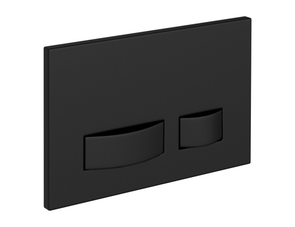 Кнопка Cersanit MOVI пластик черный матовый 63527