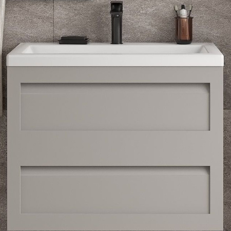 База под раковину Art&max AM-Platino-750-2C-SO-GCM Светло-Серый