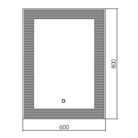 Зеркало (60х80) Silver Mirrors  Barcode ФР-00002132