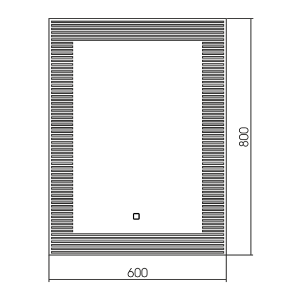 Зеркало (60х80) Silver Mirrors  Barcode ФР-00002132