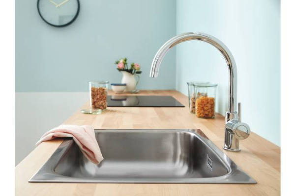 Смеситель однорычажный для кухни Grohe BauClassic 31535 001 (31535001) хром