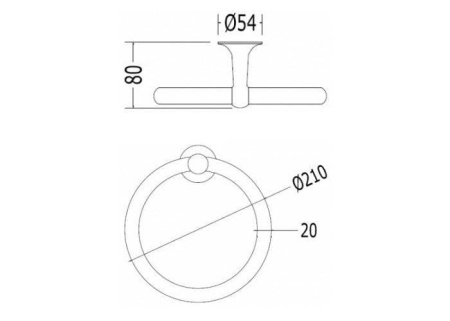 Полотенцедержатель Devon&Devon New York NY107OT