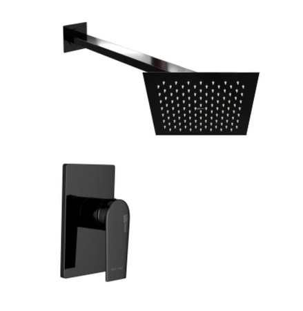 Душевая система WasserKRAFT A66181 , черный глянец