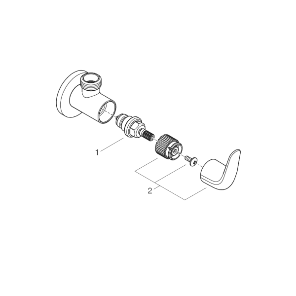 Угловой вентиль Grohe Euroeco New 22070 001 (22070001) хром