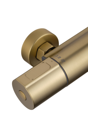 Смеситель для душа с термостатом WONZON & WOGHAND INN 2, брашированное золото WW-A2006-A-BG