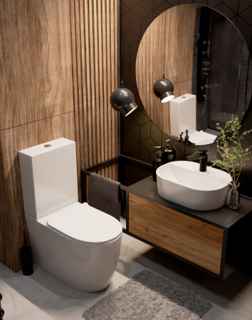 Чаша унитаза напольного безободковый  AQUAme AQM1002