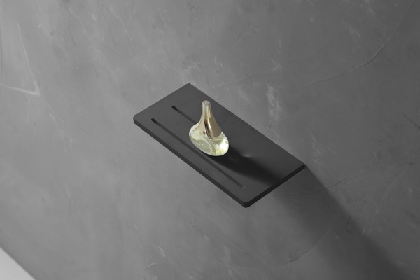 Полочка для ванной комнаты ABBER Stein AS1653MB черная матовая