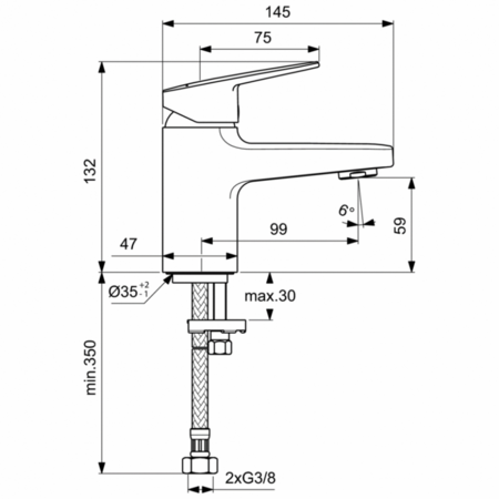 Смеситель для раковины Ideal Standard Ceraplan BD200AA