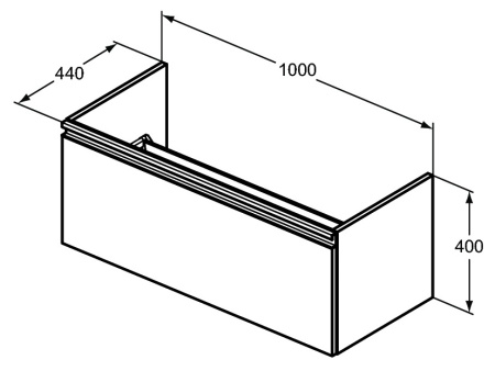 Тумба под раковину Ideal Standard Tesi 100 см T0048PH
