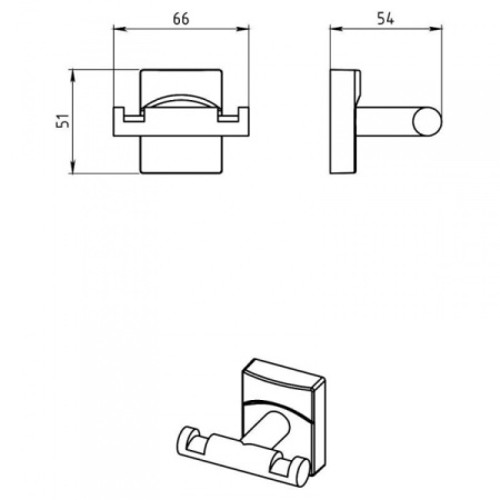 Крючок Novaservis Metalia 12 0256.0