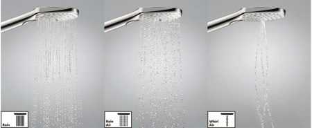 Душевой гарнитур с мыльницей Hansgrohe Raindance Select 120 3jet EcoSmart 26622400 белый/хром