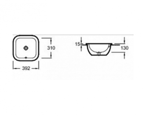 Раковина Jacob Delafon Vox EYE002-00