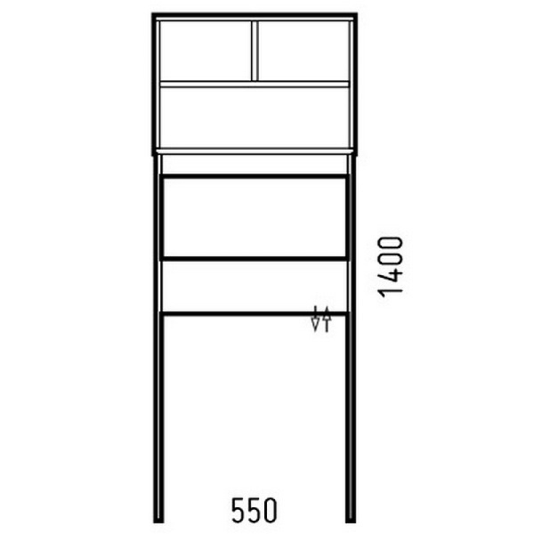 Шкаф пенал Corozo Монро 55 SD-00000390