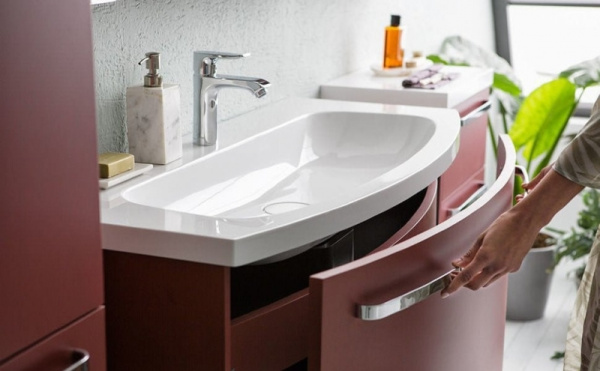 Тумба с раковиной Kolpa-san Adele OUA 70 WH, RED