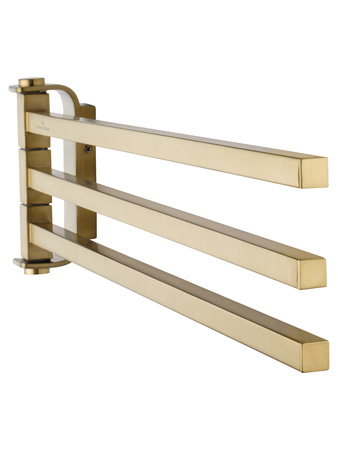 Полотенцедержатель поворотный WONZON & WOGHAND LOTTE, брашированное золото WW-8341-BG