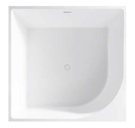 Акриловая ванна (140х140) ABBER AB9337 без гидромассажа, белый