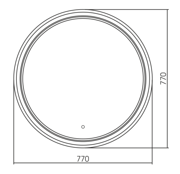 Зеркало (77х77) Silver Mirrors  Lima LED-00002526