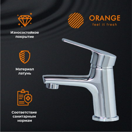 Смеситель для раковины однорычажный Orange Sofi M43-021cr хром