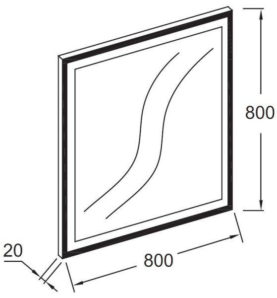 Зеркало Jacob Delafon Odeon Rive Gauche 50 EB1435-S14