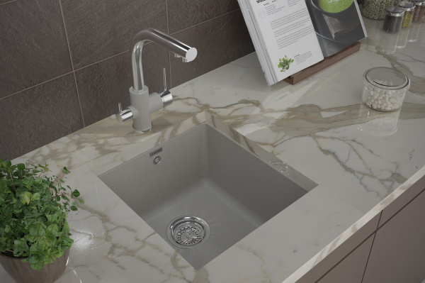 Смеситель для кухни с подключением к фильтру  Paulmark Essen Es213011-GRCR