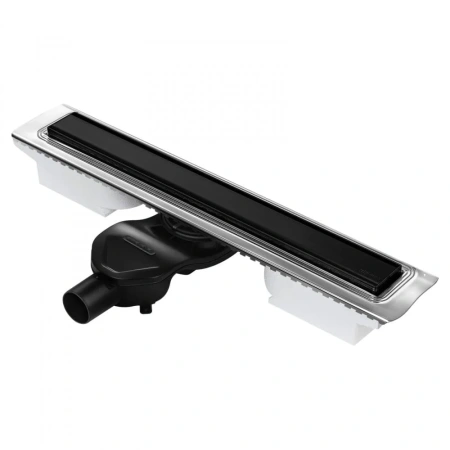 Душевой лоток Berges Wasserhaus B1 Keramik 800 (в стену) 095119 черный матовый