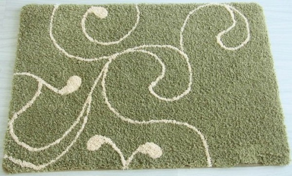 Коврик для ванной комнаты IDDIS Flower Lace 60*90 см микрофибра green (412M690I12)