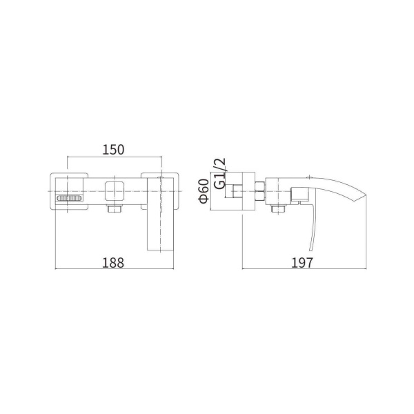 Смеситель для ванны FASHUN A53018 Смеситель для ванны FASHUN A53018
