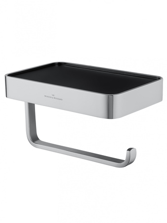 Держатель для туалетной бумаги с полкой WONZON & WOGHAND LOTTE, хром WW-8336