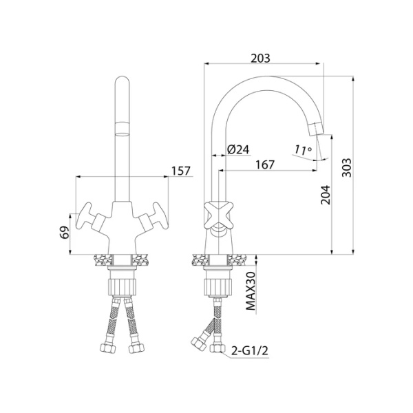 Смеситель для кухни IDDIS Acros (ACRSB00i05)