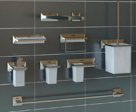 Держатель с дозатором для жидкого мыла Grohe Allure Brilliant 40494 AL0 (40494AL0) темный графит матовый Держатель с дозатором для жидкого мыла Grohe Allure Brilliant 40494 AL0 (40494AL0) темный графит матовый
