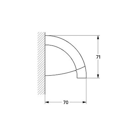 Полочка с держателем Grohe Chiara 40322000/40190RR0