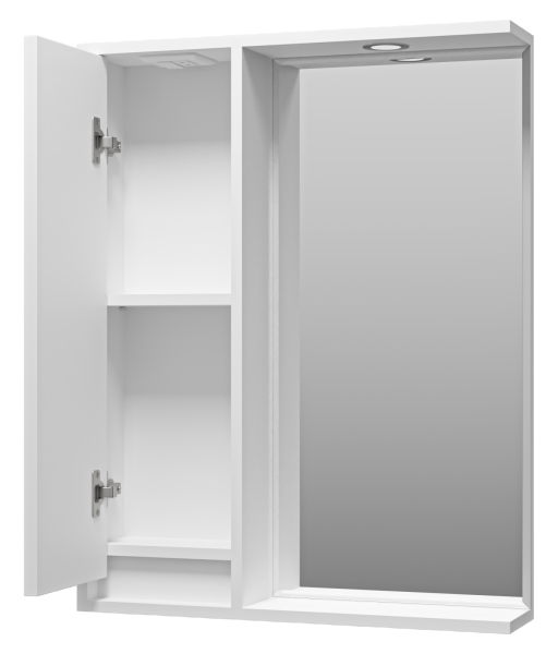 Зеркальный шкаф (63х80) Brevita Balaton 65 левый  BAL-04065-01-Л