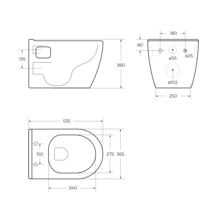 Комплект унитаза с инсталляцией BelBagno BB070CHR/SC/BB026/BB041CR