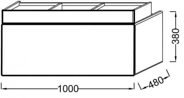 Тумба под раковину Jacob Delafon Terrace EB1187-HU