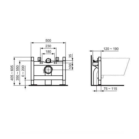 Инсталляция для унитаза Ideal Standard Prosys 80 R010067