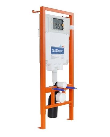 Комплект унитаза с инсталляцией BelBagno BB064CHR/BB2111SC/BB002-80/BB007-PR-NERO.M