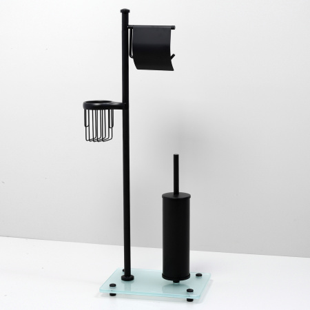 Туалетный ершик комбинированный напольный WasserKRAFT K-1264BLACK